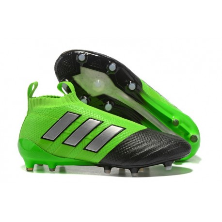 adidas Scarpe Ace17+ Purecontrol FG Uomo - Verde Nero Metal