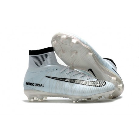 Scarpe Calcio Nike Mercurial Superfly 5 FG CR7 Bianco Nero