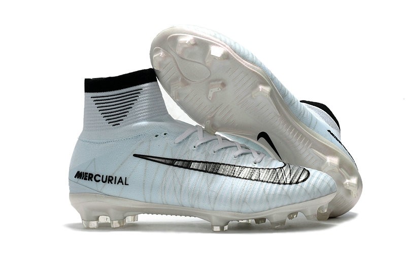 Scarpe Calcio Nike Mercurial Superfly 5 FG CR7 Bianco Nero
