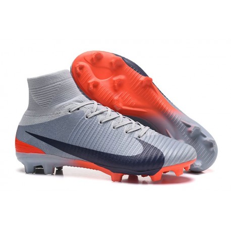 Scarpe Calcio Nike Mercurial Superfly 5 FG Grigio Nero