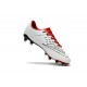 Scarpa da Calcio per Terreni Duri Nike Hypervenom Phantom III FG Rosso Bianco