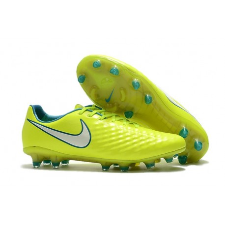 Scarpa da Calcio Nike Magista Opus II FG Terreni Uomo Giallo Bianco