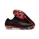 Scarpe Calcio Nuovo Nike Mercurial Vapor Flyknit Ultra FG - Nero Rosso