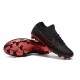 Scarpe Calcio Nuovo Nike Mercurial Vapor Flyknit Ultra FG - Nero Rosso