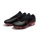 Scarpe Calcio Nuovo Nike Mercurial Vapor Flyknit Ultra FG - Nero Rosso