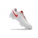 Nike Tiempo Legend 7 FG Pelle di Canguro Scarpa - Bianco Rosso