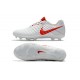 Nike Tiempo Legend 7 FG Pelle di Canguro Scarpa - Bianco Rosso