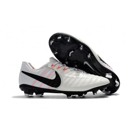 Nike Tiempo Legend 7 FG Pelle di Canguro Scarpa - Bianco Nero