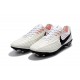 Nike Tiempo Legend 7 FG Pelle di Canguro Scarpa - Bianco Nero