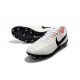 Nike Tiempo Legend 7 FG Pelle di Canguro Scarpa - Bianco Nero