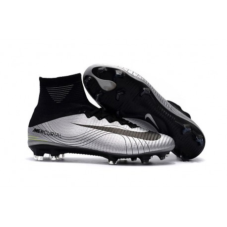 Nike Scarpa da Calcio Mercurial Superfly V FG ACC Uomo - Metallico Nero