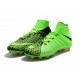 Scarpe da Calcio Terreni Compatti Nike Hypervenom Phantom III DF FG - Verde Nero