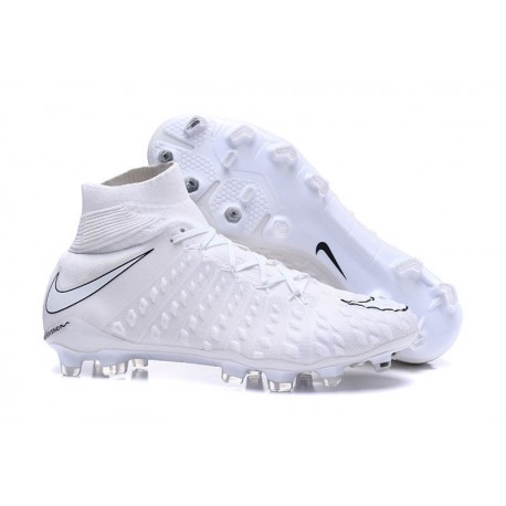 Scarpe da Calcio Terreni Compatti Nike Hypervenom Phantom III DF FG - Bianco