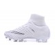 Scarpe da Calcio Terreni Compatti Nike Hypervenom Phantom III DF FG - Bianco