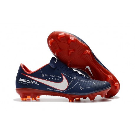 Scarpe Calcio Nuovo Nike Mercurial Vapor XI FG -Ciano Rosso