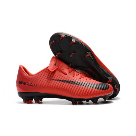 Scarpe Calcio Nuovo Nike Mercurial Vapor XI FG - Rosso Negro