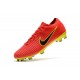 Scarpe Calcio Nuovo Nike Mercurial Vapor Flyknit Ultra FG - Rosso Giallo