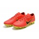 Scarpe Calcio Nuovo Nike Mercurial Vapor Flyknit Ultra FG - Rosso Giallo