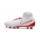 Nike Magista Obra II FG Scarpe da Calcio - Bianco Rosso