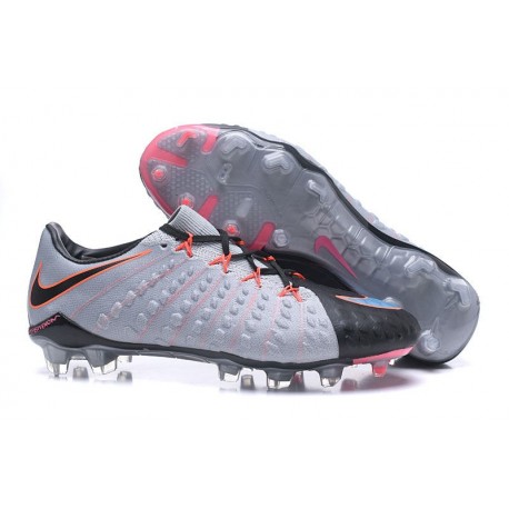 Nike Hypervenom Phantom III FG Scarpe Uomo - Nero Grigio Rosa