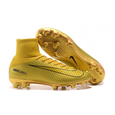 Nike Mercurial Superfly 5 Dynamic Fit FG Scarpe Oro