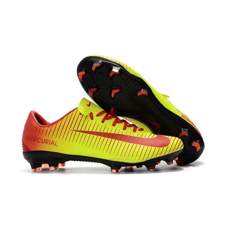 Scarpe Calcio Nuovo Nike Mercurial Vapor XI FG - Giallo Rosso