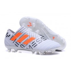 Scarpe da Calcio adidas Nemeziz Messi 17+ 360 Agility FG Bianco Arancio