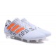 Scarpe da Calcio adidas Nemeziz Messi 17+ 360 Agility FG Bianco Arancio