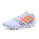 Scarpe da Calcio adidas Nemeziz Messi 17+ 360 Agility FG Bianco Arancio