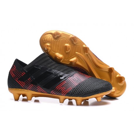 Scarpe da Calcio adidas Nemeziz Messi 17+ 360 Agility FG Nero Oro