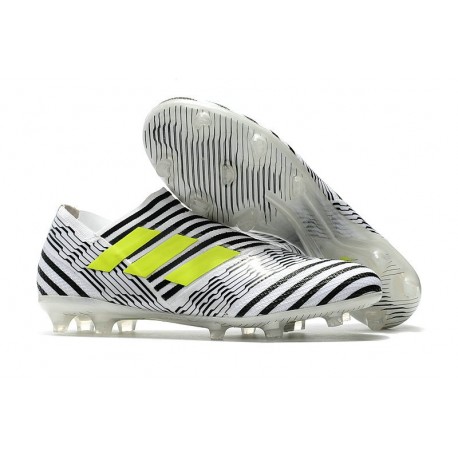 Scarpe da Calcio adidas Nemeziz Messi 17+ 360 Agility FG Nero Bianco Verde