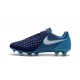 Scarpa da Calcio Nike Magista Opus II FG Terreni Uomo Blu Bianco