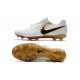 Scarpe da Calcio Nike Tiempo Legend VII FG Uomo - Bianco Oro