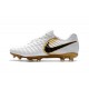 Scarpe da Calcio Nike Tiempo Legend VII FG Uomo - Bianco Oro