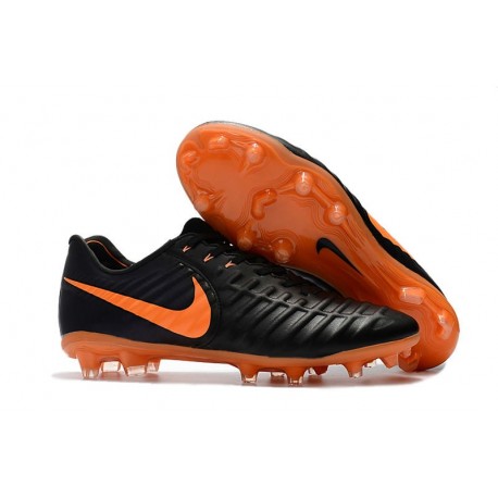 Scarpe da Calcio Nike Tiempo Legend VII FG Uomo -Nero Arancio