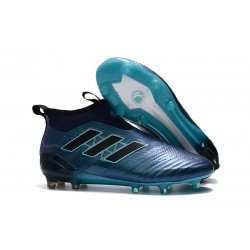 adidas Scarpe Ace17+ Purecontrol FG Uomo - Blu Nero