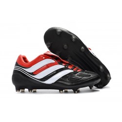 adidas Predator Precision FG Nuovo Scarpa da Calcio - Nero Rosso Bianco