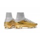 Ronaldo Nike Mercurial Superfly 5 FG Scarpe CR7 Quinto Triunfo Bianco Oro