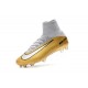 Ronaldo Nike Mercurial Superfly 5 FG Scarpe CR7 Quinto Triunfo Bianco Oro