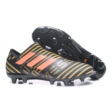 Scarpe adidas Nemeziz Messi 17+ 360 Agility Terreni Compatti - Nero Arancio