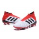 Scarpe da Calcio adidas Predator 18 + FG Uomo - Bianco Rosso Nero