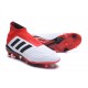 Scarpe da Calcio adidas Predator 18 + FG Uomo - Bianco Rosso Nero