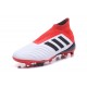 Scarpe da Calcio adidas Predator 18 + FG Uomo - Bianco Rosso Nero