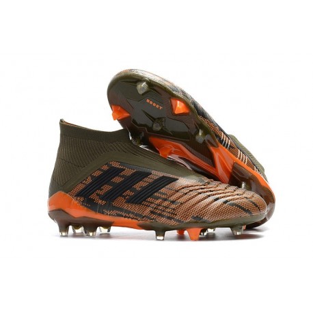 Scarpe da Calcio adidas Predator 18 + FG Uomo - Verde Arancio