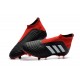 Scarpe da Calcio adidas Predator 18 + FG Uomo - Nero Rosso Bianco