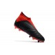 Scarpe da Calcio adidas Predator 18 + FG Uomo - Nero Rosso Bianco