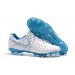 Scarpe da Calcio Nike Tiempo Legend VII FG Uomo - Bianco Blu