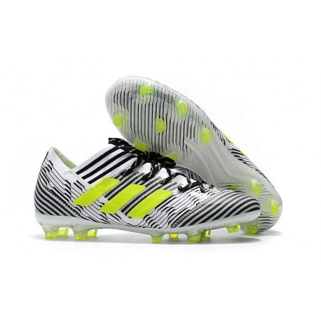 Scarpe Calcio adidas Nemeziz 17.1 FG - Nero Bianco Giallo