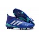 Scarpe da Calcio adidas Predator 18 + FG Uomo - Blu Bianco