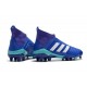 Scarpe da Calcio adidas Predator 18 + FG Uomo - Blu Bianco